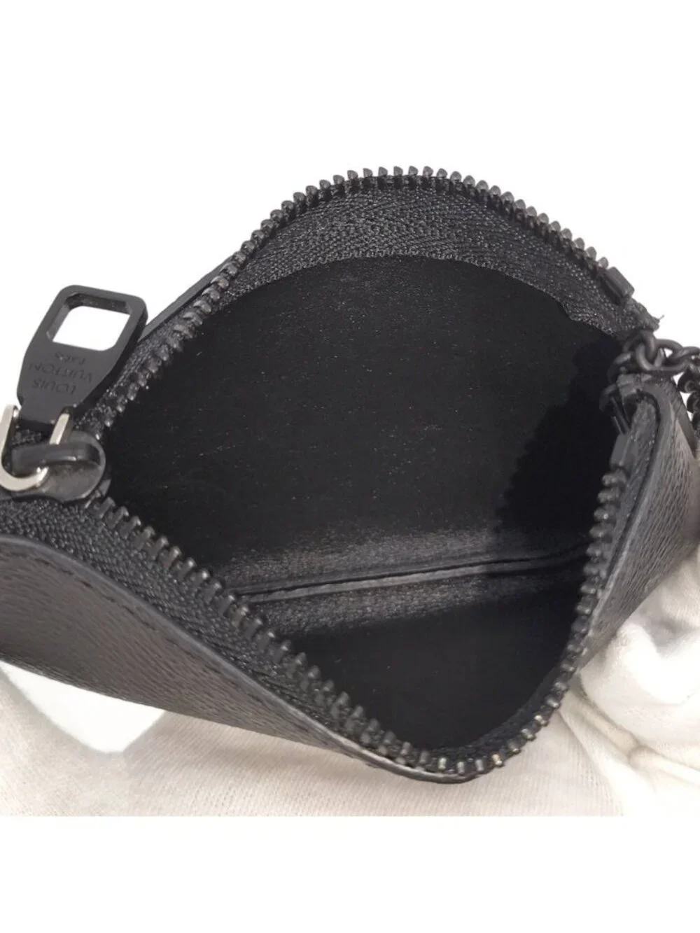 Louis Vuitton Card & Key Case Pochette Cles Monogram Midnight Key Holder